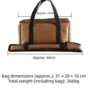 Soporte para Cañas de Pescar de Acero Inoxidable 304, <span class=keywords><strong>4</strong></span> Patas, 120 cm °   Soporte para Cañas de Pescar de Carpa con Altura Ajustable de 17 a 22 cm, Barra Transversal de 24 a 40 cm, Peso de 2350 g, con Bolsa - Product Image 6