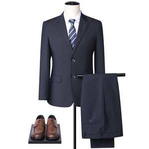 <span class=keywords><strong>Traje</strong></span> de Dos Piezas para Hombre, Hecho <span class=keywords><strong>a</strong></span> Mano, Uniforme de Oficina <span class=keywords><strong>a</strong></span> <span class=keywords><strong>Medida</strong></span>, Cuello en V Transpirable, con Dos Botones, Pantalones de Tela Tejida - Product Image 6