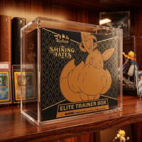 Boîte de présentation en acrylique magnétique ETB pour Elite Trainer Box, étui en acrylique premium pour présentoirs 5+8mm