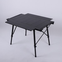 Table pliante rectangulaire IGT en alliage d'aluminium pour extérieur, camping, pique-nique, barbecue, réglable et transportable en voiture