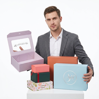 100 boîtes cadeaux pliantes personnalisées avec impression UV et logo sur mesure pour cosmétiques et soins de la peau ; Boîte surprise culturelle et créative pour le Nouvel An