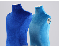 Magasin de vêtements pour enfants, en tissu velours, demi-corps, Mannequin Torso avec main en bois, pour garçons et filles, 2019