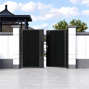 Puerta Exterior de Aluminio, Puerta Metálica de Seguridad Residencial, Puerta Individual Personalizable para Patio Trasero - Product Image 5