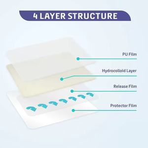 ضمادة جروح هيدروكولويد ذاتية اللصق من CELECARE، مقاس 10×10 سم/4×4 بوصة، معتمدة من CE، لعلاج قرح الفراش، موديل أبيض B1110 - Product Image 4