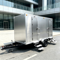 Cabine de toilettes industrielle conteneurisée à assemblage rapide, WC public mobile, unité d'assainissement extérieure écologique pour parc municipal