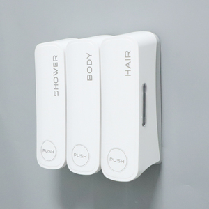 <span class=keywords><strong>Dispensador</strong></span> de Jabón <span class=keywords><strong>y</strong></span> <span class=keywords><strong>Gel</strong></span> de Ducha 3 en 1 para Pared de Baño, Cocina <span class=keywords><strong>y</strong></span> Hotel, Sachet Desechable - Product Image 3