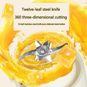 Licuadora Portátil Doméstica de Venta Caliente al por Mayor, Botella de Plástico de Grado Alimenticio, Licuadora de Frutas y Verduras, Licuadora de Masticación - Product Image 3