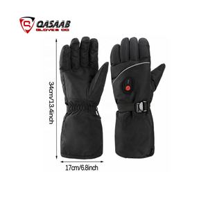 Gants de ski imperméables d'hiver, chauds, coupe-vent, pour motoneige, thermiques, réfléchissants, compatibles écran tactile, chauffants à batterie pour moto - Product Image 5