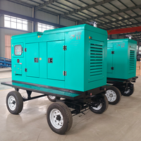 Project Use Silent Trailer Mounted Diesel Generator Complete Accessories Genset Supplied for Building Material Wholesalers