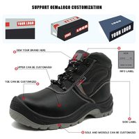 Chaussures de sécurité pour hommes, fabrication directe d'usine, norme CE, embout en acier, semelle anti-impact, antidérapante, en cuir PU