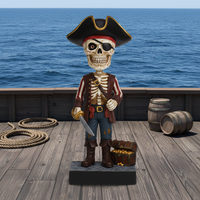 Figurine de pirate effrayante en résine personnalisée, peinte à la main, décorative pour la maison, cadeau