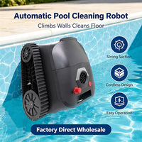 Robot nettoyeur de piscine automatique sans fil pour sols et murs, aspirateur robotisé pour piscine, directement de l'usine