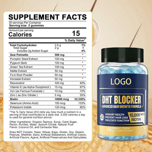 OEM/ODM DHT Blocks Block Block Gummies, Biotina, Apoya la Salud del Cabello y la Salud Masculina y Femenina, 60 unidades - Product Image 5