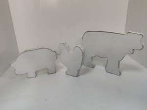 Décoration de table Famehouse Art Déco effet vieilli, panneau en bois rustique, matériau MDF+placage, sur pied, thème animalier rustique - Product Image 3