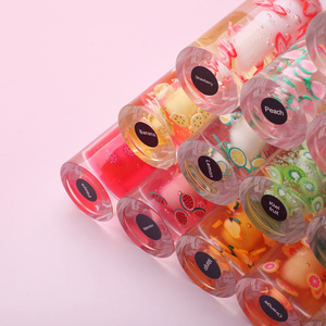 Lábio De Longa Duração Hidratante Vegan Frutas Orgânicas Sabor Vitamina E Umidade Lip Plump Oil Bálsamo Colorido Claro Lip Glow Oil - Product Image 5