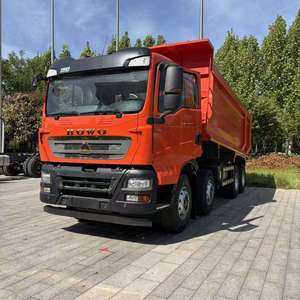 รถบรรทุกดัมพ์ดีเซล Howo TX 8x4 มือสอง 350 แรงม้า เครื่องยนต์ Weichai Euro5 เกียร์ธรรมดา 12 สปีด พวงมาลัยซ้าย รถบรรทุกหนักสำหรับงานก่อสร้าง - Product Image 1