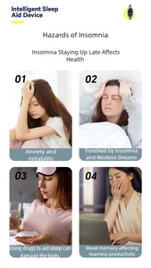 OEM ODM Nouveau Design 2025 Masseur de Main Rechargeable USB à Microcourant EMS Modèle S162 Dispositif d'Aide au Sommeil pour l'Insomnie et la Dépression - Product Image 6