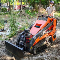 Mini-chargeuse sur chenilles XC1100 de 1 tonne, engin de terrassement, moteur Kubota, boîte de vitesses, mini-chargeuse