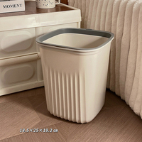 DS4898-Poubelle en plastique avec dessin animé mignon créatif pour la cuisine, la chambre à coucher, la salle de bain