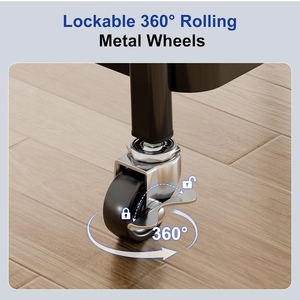 Carrito de máquina de mesa de soporte de impresora de <span class=keywords><strong>3</strong></span> niveles rodante con almacenamiento Escritorio de computadora Mesa de computadora portátil - Product Image 5