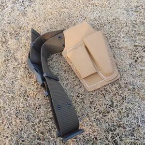 Bolsa de herramientas Mountain Wisteria, soporte para sierra y tijeras, clip para cinturón, bolsa de cintura marrón con parte superior abierta, bolsa de almacenamiento para exteriores - Product Image 3