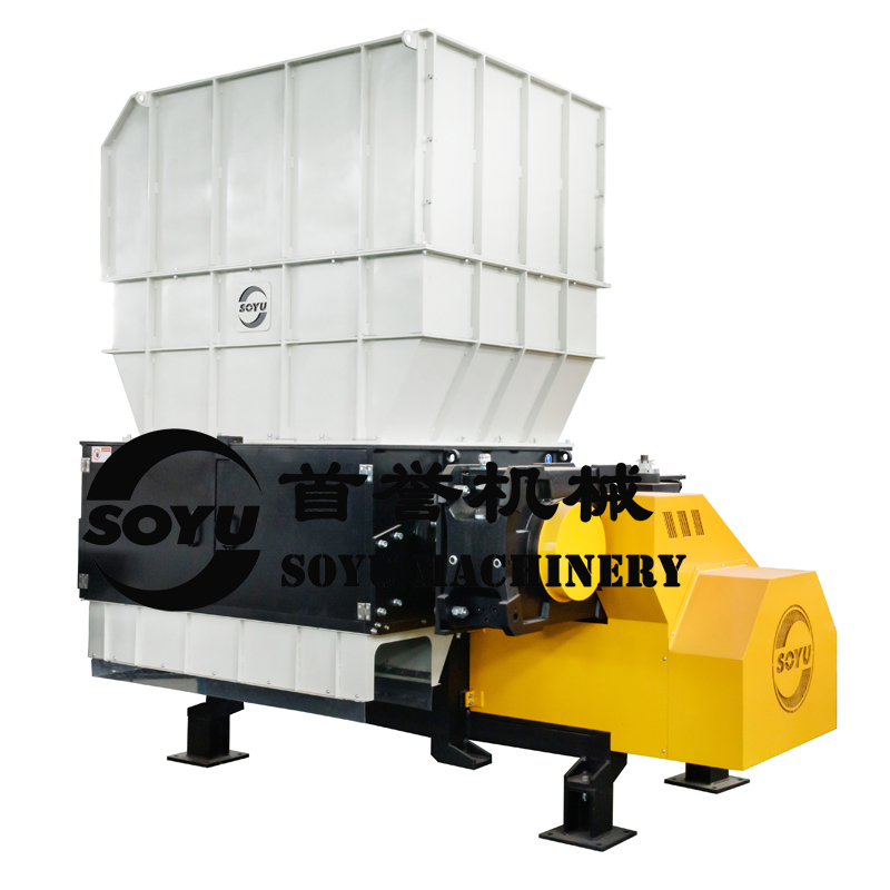 Шредер с одним валом большой емкости для пластика/провода и кабелей