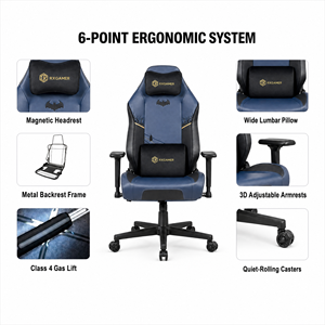 <span class=keywords><strong>Silla</strong></span> Gaming de Alta Resistencia para Adultos Grandes y Altos XL Ancha y Cómoda <span class=keywords><strong>Silla</strong></span> de <span class=keywords><strong>Escritorio</strong></span> para <span class=keywords><strong>PC</strong></span> para Personas Pesadas - Product Image 2