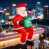 Nouveauté : Décoration de Noël gonflable d'extérieur de 8 pieds, taille personnalisable, idéale pour offrir en cadeau