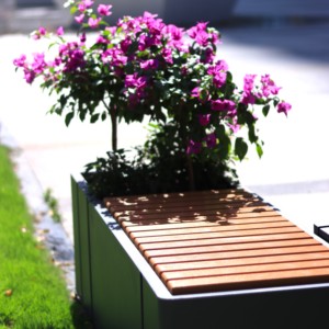 <span class=keywords><strong>Jardinière</strong></span> esthétique avec siège, banc en <span class=keywords><strong>bois</strong></span> avec <span class=keywords><strong>jardinière</strong></span> élégante <span class=keywords><strong>pour</strong></span> hôtel et espace public - Product Image 3