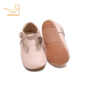 Babyhappy Factory Supply Duurzame No-Slip Girl T-Bar Schoenen Peuter Baby Echt Lederen Mary Jane Jurk Schoenen