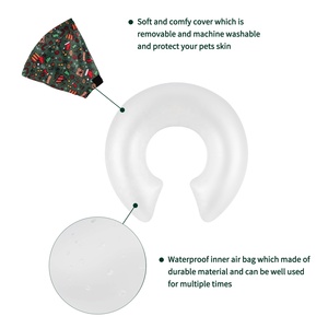 CuteBone-<span class=keywords><strong>Collar</strong></span> de cono inflable para perro, <span class=keywords><strong>collar</strong></span>ín suave de recuperación, protector de soplado, <span class=keywords><strong>Collar</strong></span> de perro, <span class=keywords><strong>Collar</strong></span> cómodo y Juliano para regalo de Navidad - Product Image 3