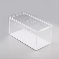 Vente en gros de cage à tarentule personnalisée pour petit animal de compagnie boîte à reptiles en plexiglas pour alimentation en araignée à sauter boîtier en acrylique transparent