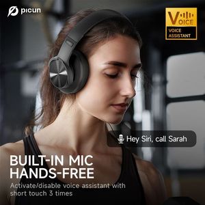 Écouteurs sans fil pliables Picun B8 V5.3 avec fonction de réduction active du bruit, étanches IPX-6, adaptés à une utilisation en voyage - Product Image 6