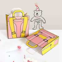 Cadeau d'anniversaire pour enfants, bonbons, biscuits, sac à dos scolaire de haute qualité, écologique, avec revêtement UV, laminage mat, gaufrage, coloré, mignon