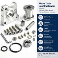 Kit d'assemblage usiné CNC sur mesure avec fixations, roulements et joints toriques – Service de kit complet pour assemblages industriels