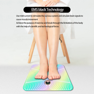 Almohadilla masajeadora de pies eléctrica plegable portátil de Japón EMS con control remoto para uso doméstico - Product Image 2