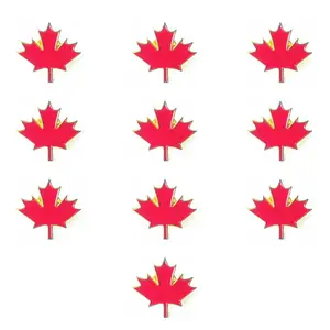 Позолоченная эмалированная булавка в виде кленового листа с флагом Канады и страны оптом
