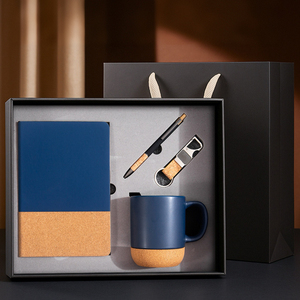 Offre Spéciale : Coffret Cadeau d'Affaires de Luxe Personnalisé en Bois pour Salon et Anniversaire, comprenant Tasse à Café, Carnet et Stylo - Product Image 2