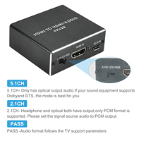 Extracteur audio HDTV 4Kx2K, convertisseur audio 3,5 mm pour PC, ordinateur portable, accessoires audio et vidéo