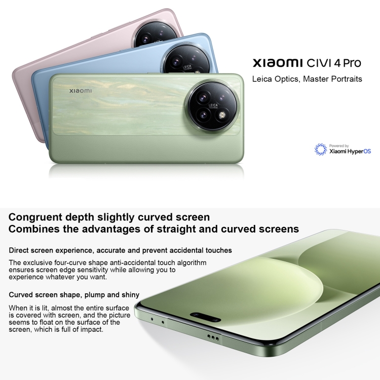 Newest Xiaomi Civi 4 Pro, 16GB RAM, 512GB Storage, 5G Network