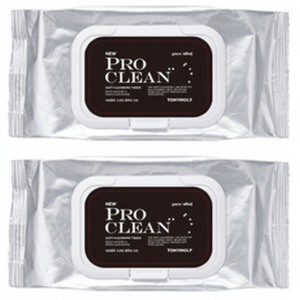 Salviette Detergenti Morbide Tony Moly Pro Clean, 50 Fogli, 2 Confezioni, Pratico Strumento per la Rimozione del Trucco da Viaggio - Product Image 1