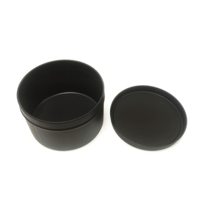 Boîtes à bougies en métal rondes noires personnalisées, contenants pour bougies de 4 à 8 oz, petites boîtes à bougies vides - Product Image 4