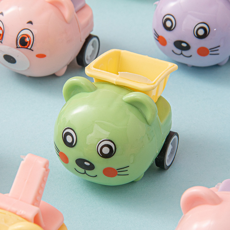 Mini Cartoon Engineering Vehicle Pull Back