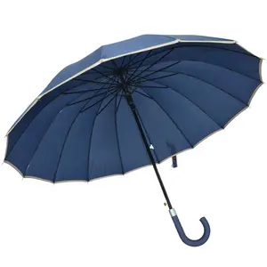 RST крюк с резиновой ручкой длинный прямой гражданин Зонт реклама 16 ребер пользовательский зонтик с логотипом печать