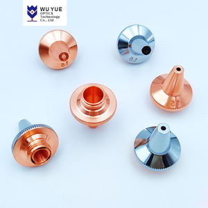WuYue pièces d'équipement <span class=keywords><strong>Laser</strong></span> à <span class=keywords><strong>Fiber</strong></span> optique de haute qualité buse de découpe <span class=keywords><strong>Laser</strong></span> D15mm-H19mm-M8-3D monocouche en cuivre - Product Image 4