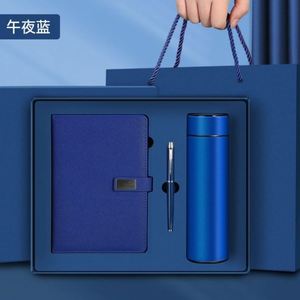 Coffret Cadeau d'Affaires de Luxe : Carnet A5 avec Couverture en Cuir PU Personnalisable, Reliure Cousue à la Main et Stylo - Product Image 5