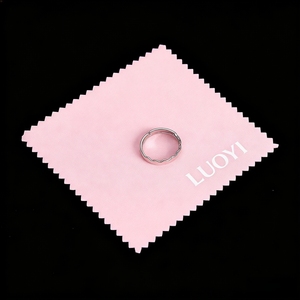 Chiffon de nettoyage et de polissage pour bijoux en velours 8*8CM pour bijoux en argent, or, acier inoxydable, cuivre - Product Image 1