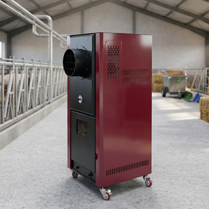 CHAOWAN Poêle à air chaud à granulés <span class=keywords><strong>de</strong></span> biomasse télécommandé, autoportant en acier, économe en énergie, pour ferme et appartement - Product Image 4
