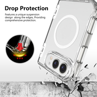 Coque de téléphone Crystal Clear pour iPhone Duo avec béquille cachée intégrée, magnétique pour iPhone 18 Fold Ultra, support invisible intégré