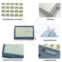 Projecteur solaire COB extérieur super lumineux 20W-200W, magnétique, portable, LED, étanche IP65